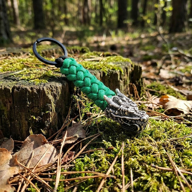 The Dragon II Paracord Keychain
