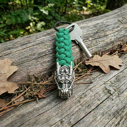 The Dragon II Paracord Keychain