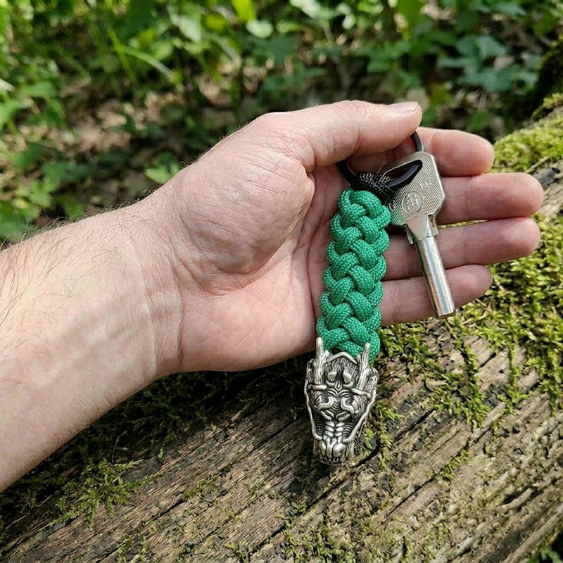 The Dragon II Paracord Keychain