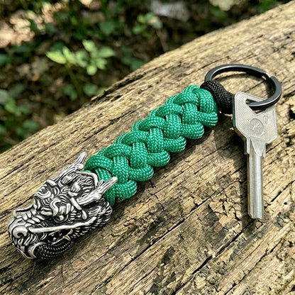 The Dragon II Paracord Keychain