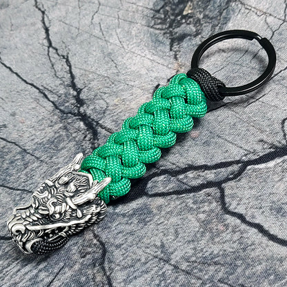 The Dragon II Paracord Keychain