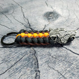 Warrior Wolf Paracord Keychain