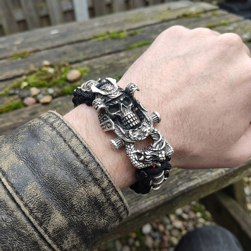 Zombie Samurai Paracord Bracelet