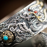 Flying Dragon Silver Bracelet