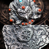 Roc Bird Silver Pendant Necklace