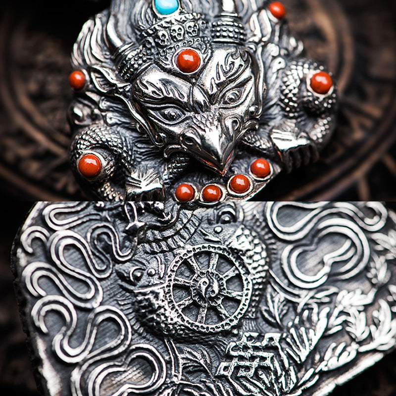 Roc Bird Silver Pendant Necklace