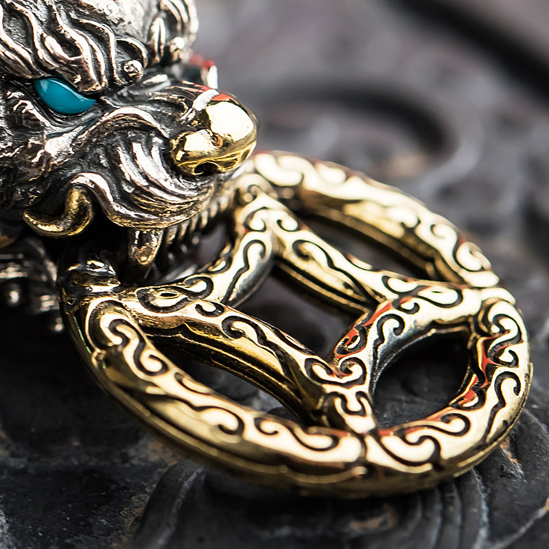 Flying Dragon Silver Keyring Boysouls