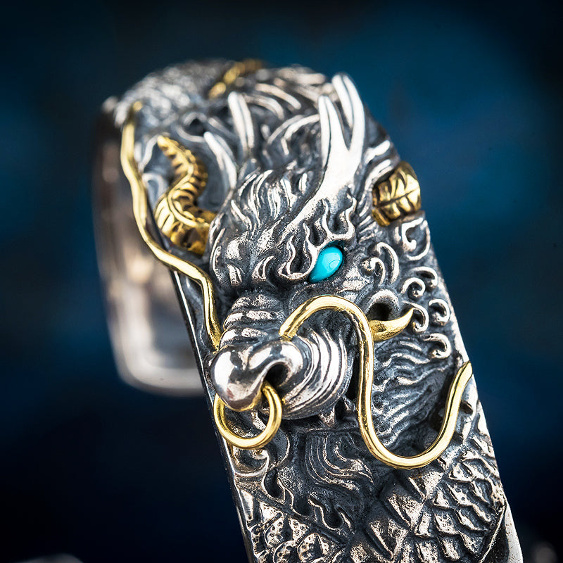 Qiuniu Dragon Silver Bracelet