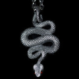 Snake Silver Pendant Necklace