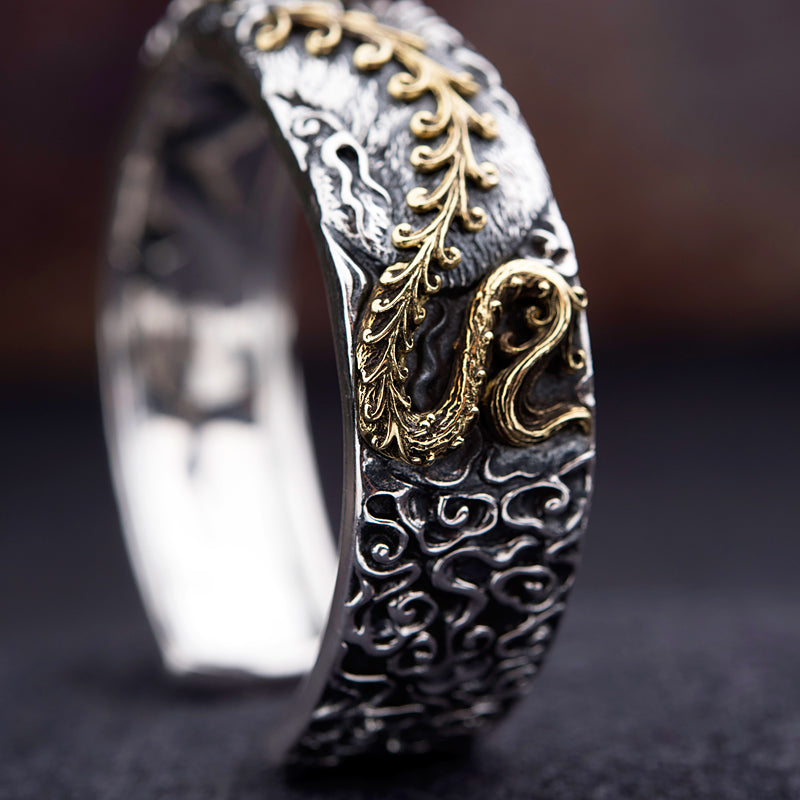 Suanni Dragon Silver Bracelet