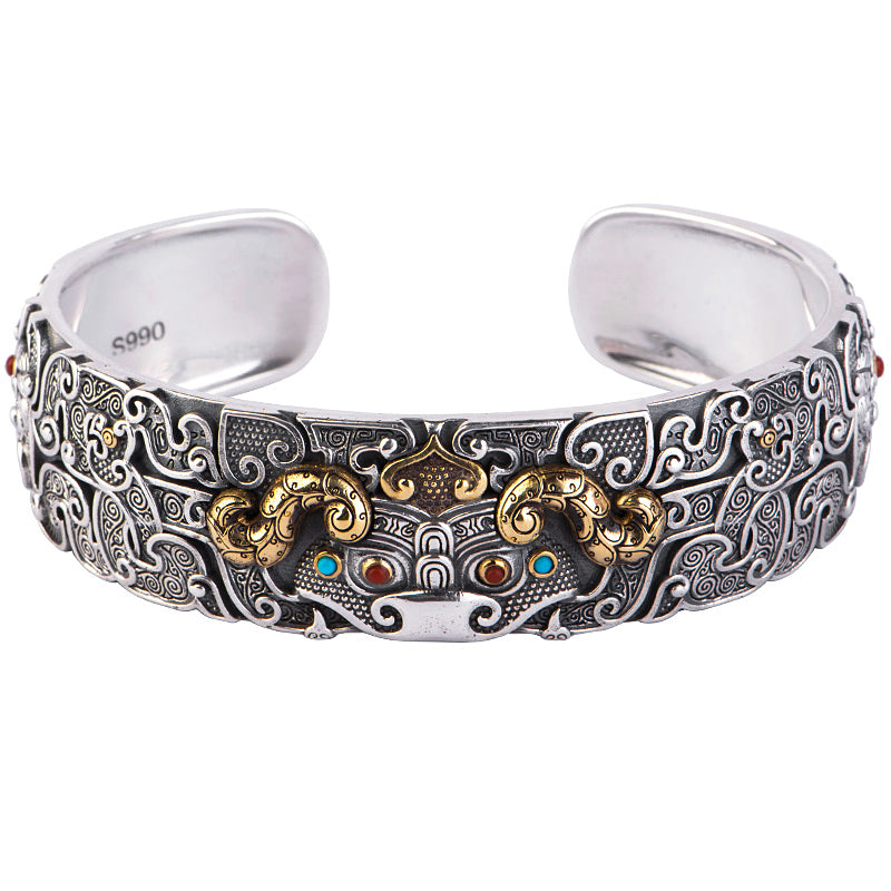 Taotie Silver Bracelet