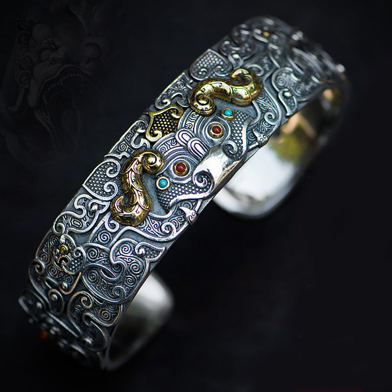 Taotie Silver Bracelet